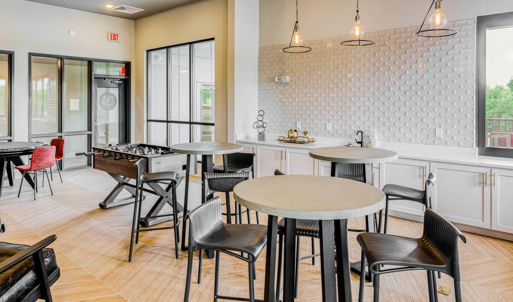 The essence of exceptional living a room with tables and chairs